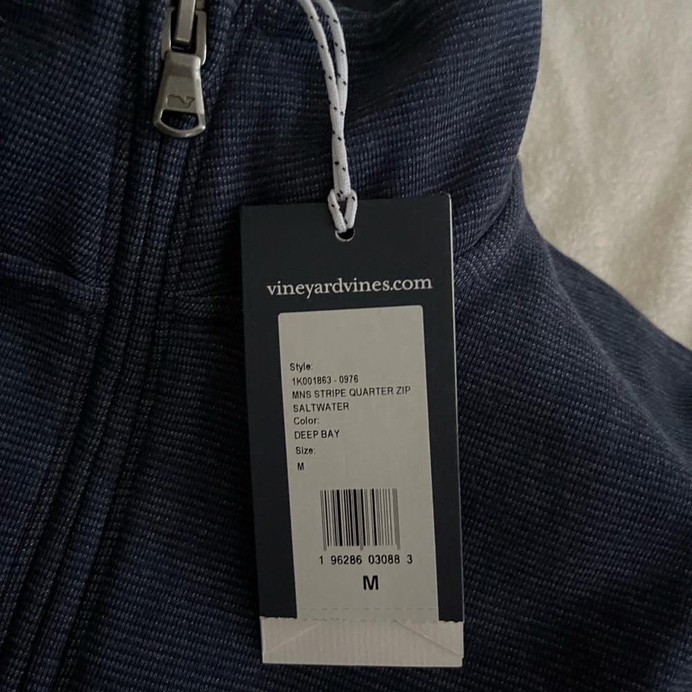 Men’s vineyard vines blue quarter zip